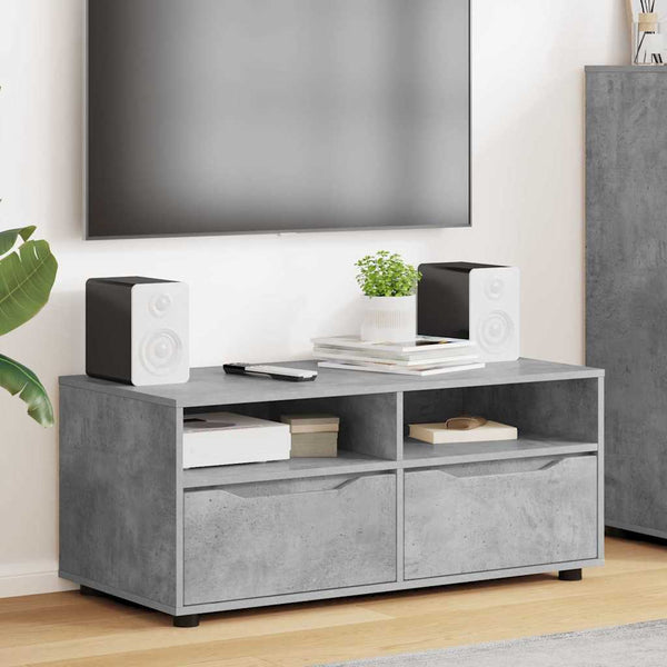 TV-kaappi Betoni Harmaa 100 x 48 x 43 cm Tekninen puu
