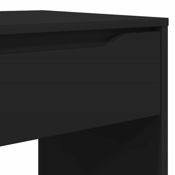 Pöytä laatikon kanssa Musta 100 x 50 x 78 cm Käsitelty puu