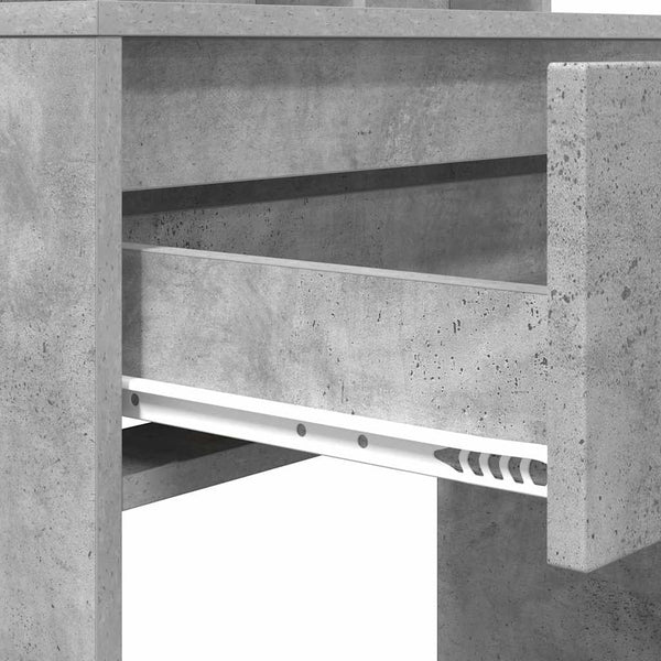 Meikkipöytä Harmaa Betoni Makuuhuoneessa 80 x 39,6 x 135 cm