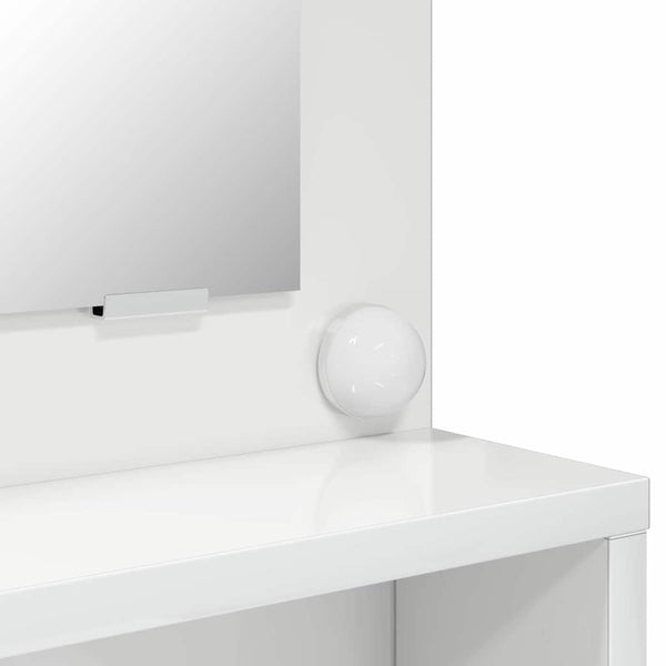 Korkean kiillon valkoiset meikkipöydät peilillä makuuhuoneeseen