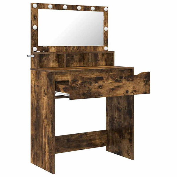 Savupähkinä 80 x 39,6 x 135 cm meikkipöytä makuuhuoneeseen