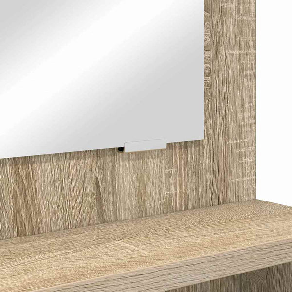 Sonoma 80 x 39,6 x 135 cm meikkipöytä makuuhuoneeseen tammin