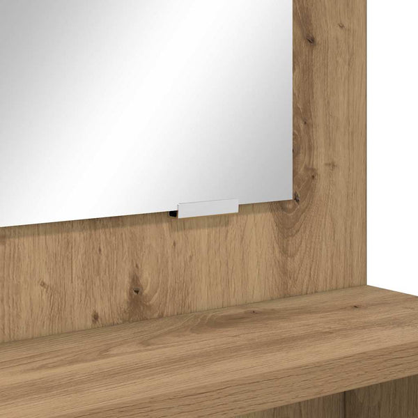 Meikkipöytä Artisan tammesta makuuhuoneeseen 80 x 39,6 x 135 cm