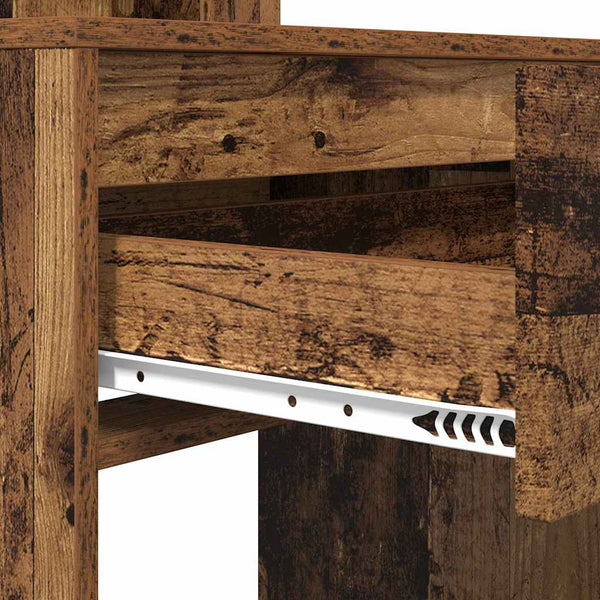 Makuuhuoneen hyllyllä oleva meikkipöytä Vanha Puu 80 x 39,6 x 135 cm