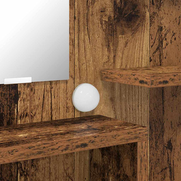 Makuuhuoneen hyllyllä oleva meikkipöytä Vanha Puu 80 x 39,6 x 135 cm