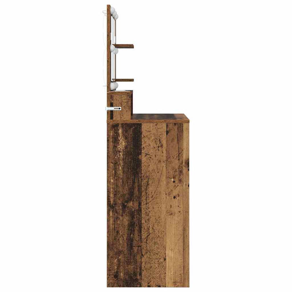 Makuuhuoneen hyllyllä oleva meikkipöytä Vanha Puu 80 x 39,6 x 135 cm