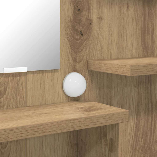 Makuuhuoneen Artisan meikkipöytä tammi 80 x 39,6 x 135 cm