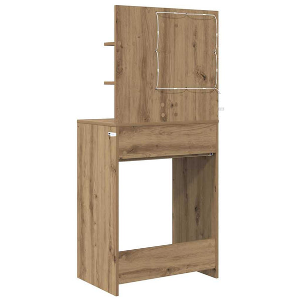 Makuuhuoneen Artisan meikkipöytä tammi 80 x 39,6 x 135 cm