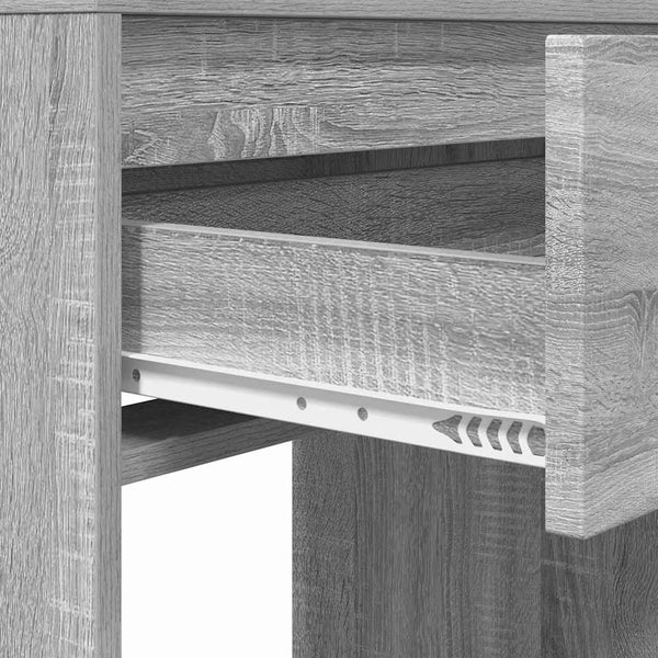 Harmaa Sonoma meikkipöytä makuuhuoneeseen 80 x 39,6 x 135 cm