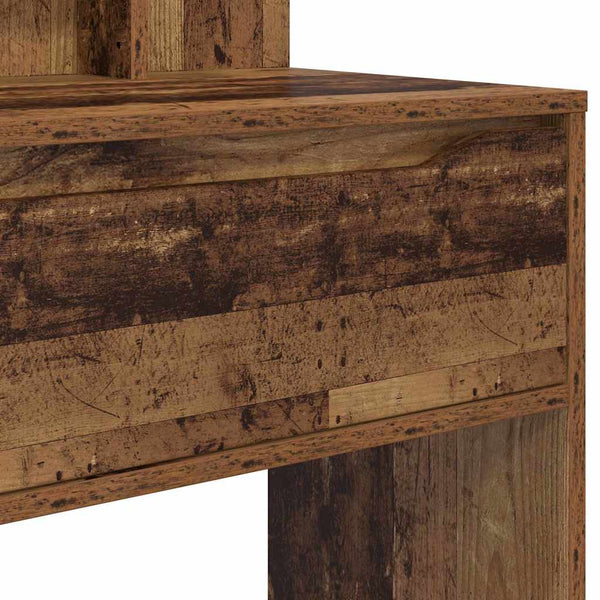 Vanhan Puu-makuuhuoneen meikkipöydät hyllyllä 80 x 39,6 x 135 cm