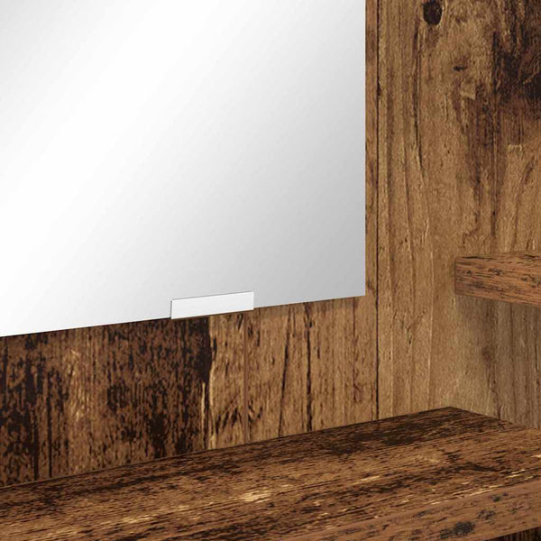 Vanhan Puu-makuuhuoneen meikkipöydät hyllyllä 80 x 39,6 x 135 cm