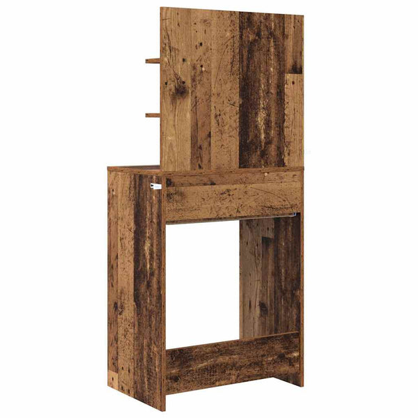 Vanhan Puu-makuuhuoneen meikkipöydät hyllyllä 80 x 39,6 x 135 cm