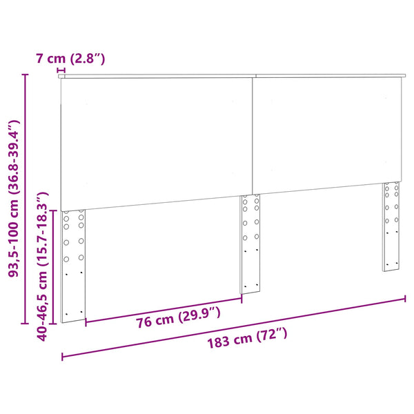 Päätylevy Musta Tammi 100 cm Käsitelty puu