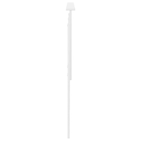 Päätylevy Valkoinen 100 cm Käsitelty puu