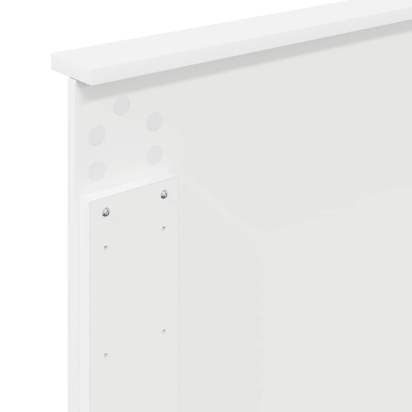 Päätylevy Valkoinen 100 cm Käsitelty puu