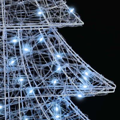 Kylmä valkoinen joulukuusi 100 led-valoilla Avivu 120cm (akryyli)