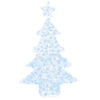 Kylmä valkoinen joulukuusi 100 led-valoilla Avivu 120cm (akryyli)