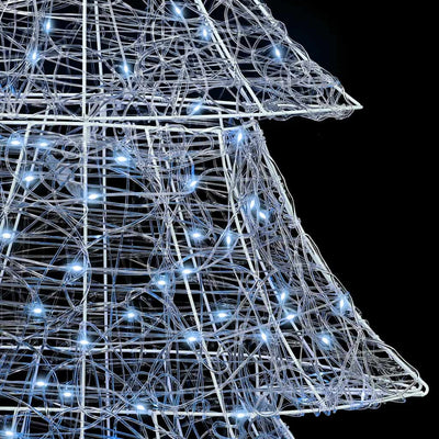 Kylmä valkoinen joulukuusi 240 led-valoilla Raut 180cm (akryyli)