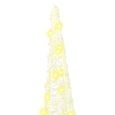 Lämmin valkoinen joulukuusi Nasser 20x20x80cm (3 pcs akryyli)