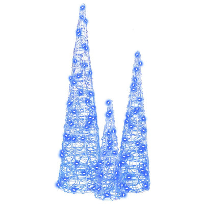 Sininen joulukuusi Vilceanu 20x20x80cm (3 pcs akryyli)