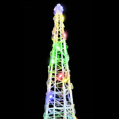 Monivärinen joulukuusi Tamekia 20x20x80cm (3 pcs akryyli)