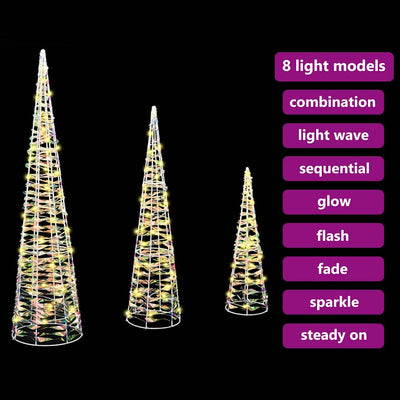 Lämmin valkoinen joulukuusi Zoo 20x20x80cm (3 pcs pet)