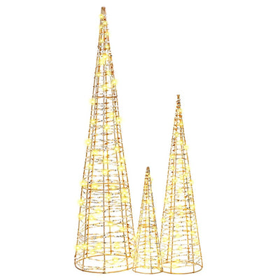 Lämmin valkoinen joulukuusi Ceia 20x20x80cm (3 pcs pet)