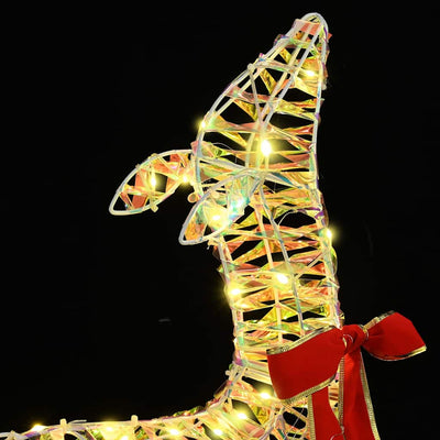 Lämmin valkoinen poro-perhe Ludovico 67x26x127cm (3 pcs pet)