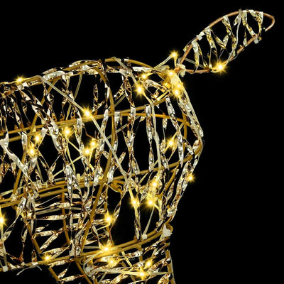 Lämmin valkoinen poro-perhe Largeanu 67x26x127cm (3 pcs pet)