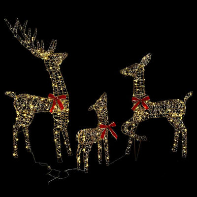 Lämmin valkoinen poro-perhe Largeanu 67x26x127cm (3 pcs pet)