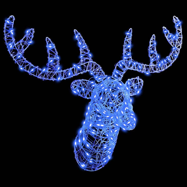 Poro päähine 140 LED-valoilla Sininen 60 cm Akryyli