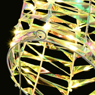 Valkoinen poron vetämä joulusleigh Mildred 60cm (lämmin pet)