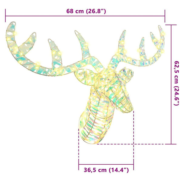 Poron vetämä joulusleigh 68 x 36,5 x 62,5 cm PET