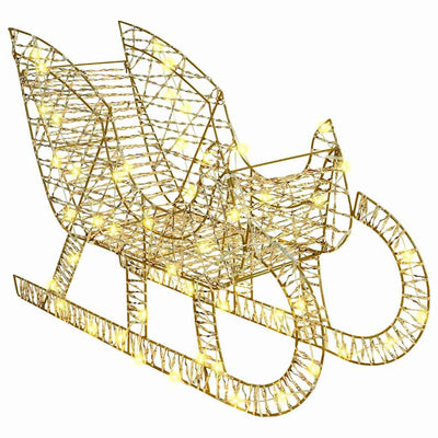 Valkoinen poron vetämä joulusleigh Scinteioara (lämmin pet)