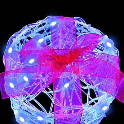 Sininen lahjarasian koristus Vasilichia 20x20x21cm (3 pcs akryyli)