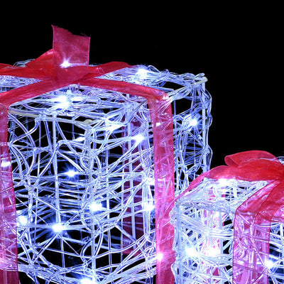 Valkoinen lahjakotelo Ciceron 20x20x20cm (3 pcs akryyli)