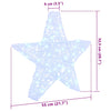 Valkoinen 3d tähti Tancredi 55x53.5x10cm (akryyli)