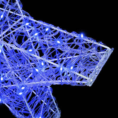 3D Tähti 50 LED-valoilla Sininen 55 x 53.5 x 10 cm Akryyli