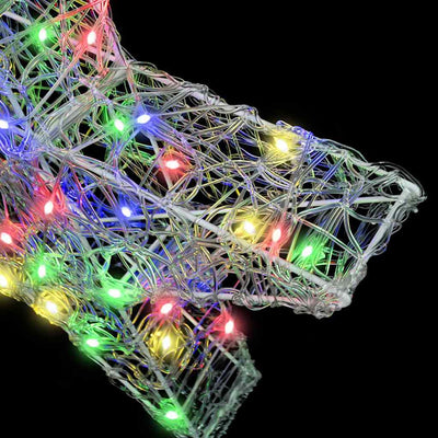 3D Tähti 50 LED-valoilla Monivärinen 55 x 53.5 x 10 cm Akryyli
