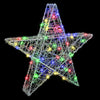 3D Tähti 50 LED-valoilla Monivärinen 55 x 53.5 x 10 cm Akryyli