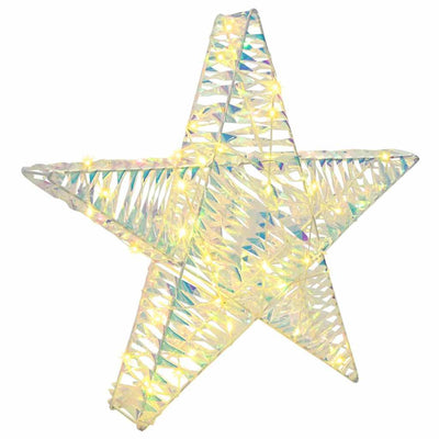 3D Tähti 50 LED-valoilla Lämmin valkoinen 55 x 52.5 x 9 cm PET
