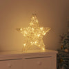 3D Tähti 50 LED-valoilla Lämmin valkoinen 55 x 52.5 x 9 cm PET