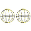 Pallo 2 pcs Lämmin valkoinen 30 x 30 x 32 cm Metalli