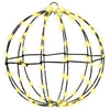 Lämmin valkoinen pallo 192 led-valoilla Venko 30cm (2 pcs metalli)