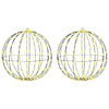 Lämmin valkoinen pallo 320 led-valoilla Casimir 50cm (2 pcs metalli)