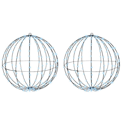 Kylmä valkoinen pallo 384 led-valoilla Vaii 60cm (2 pcs metalli)