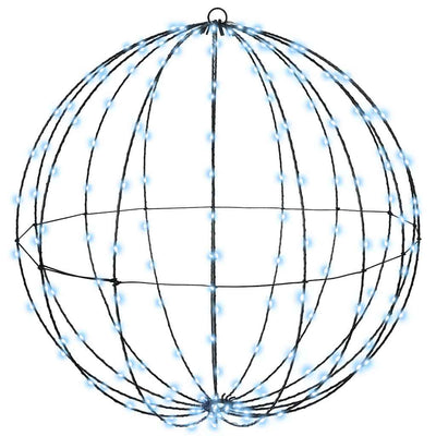 Kylmä valkoinen pallo 384 led-valoilla Vaii 60cm (2 pcs metalli)