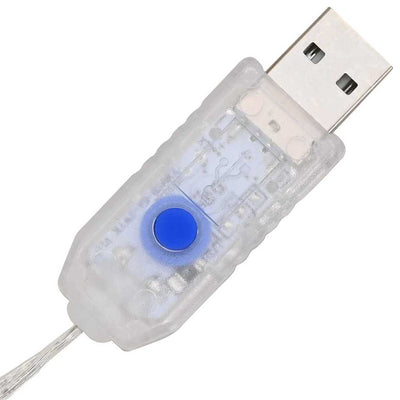 Monivärinen seppele led -nauhavalot Geanta 75cm (akryyli)