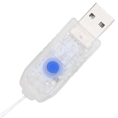 Sininen seppele led -nauhavalot Ardeleana 120cm (akryyli)