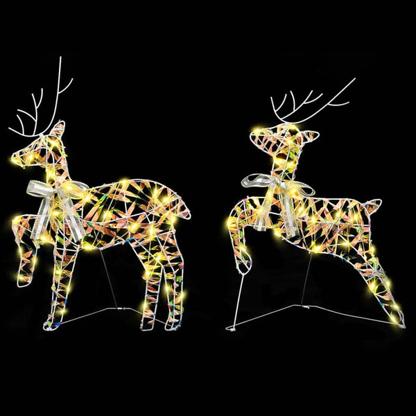 LED Porot 40 LED-valoilla 2 pcs Lämpimän Valkoinen PET